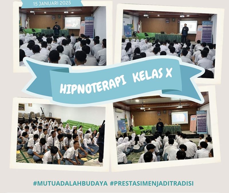 Kegiatan Hipnoterapi Siswa/i Kelas X dan XI