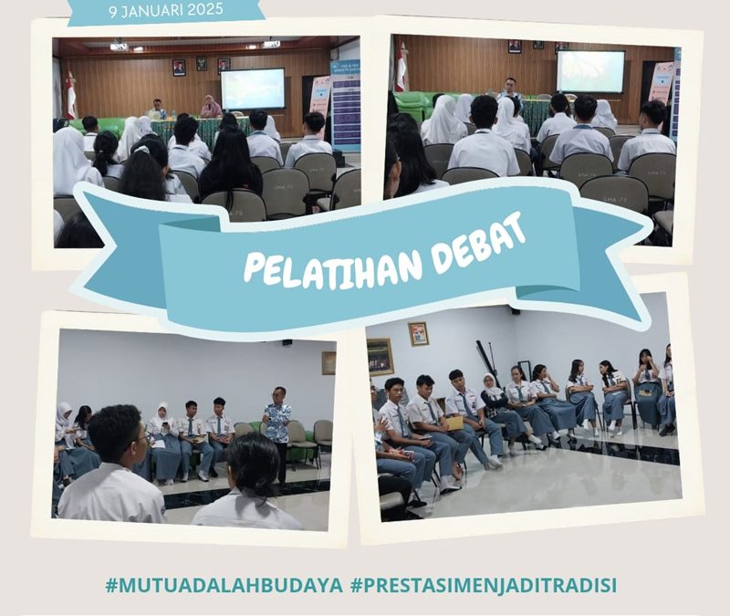 Pelatihan Debat Siswa siswi SMAN 79 jakarta kelas X dan XI