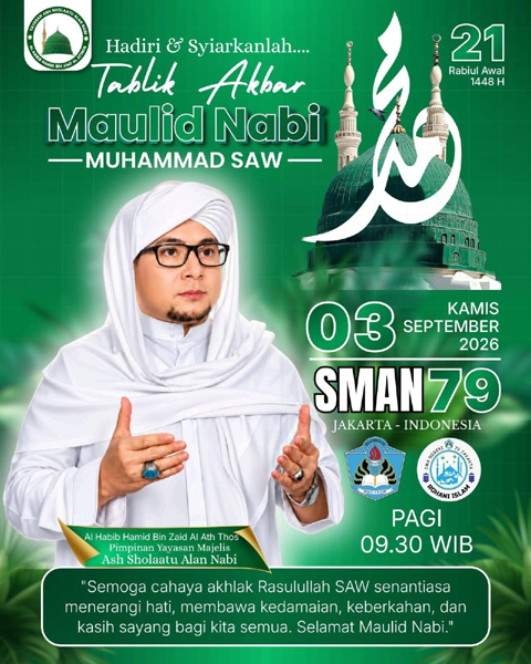 Perayaan Maulid Nabi Muhammad S.A.W di SMAN 79 Jakarta